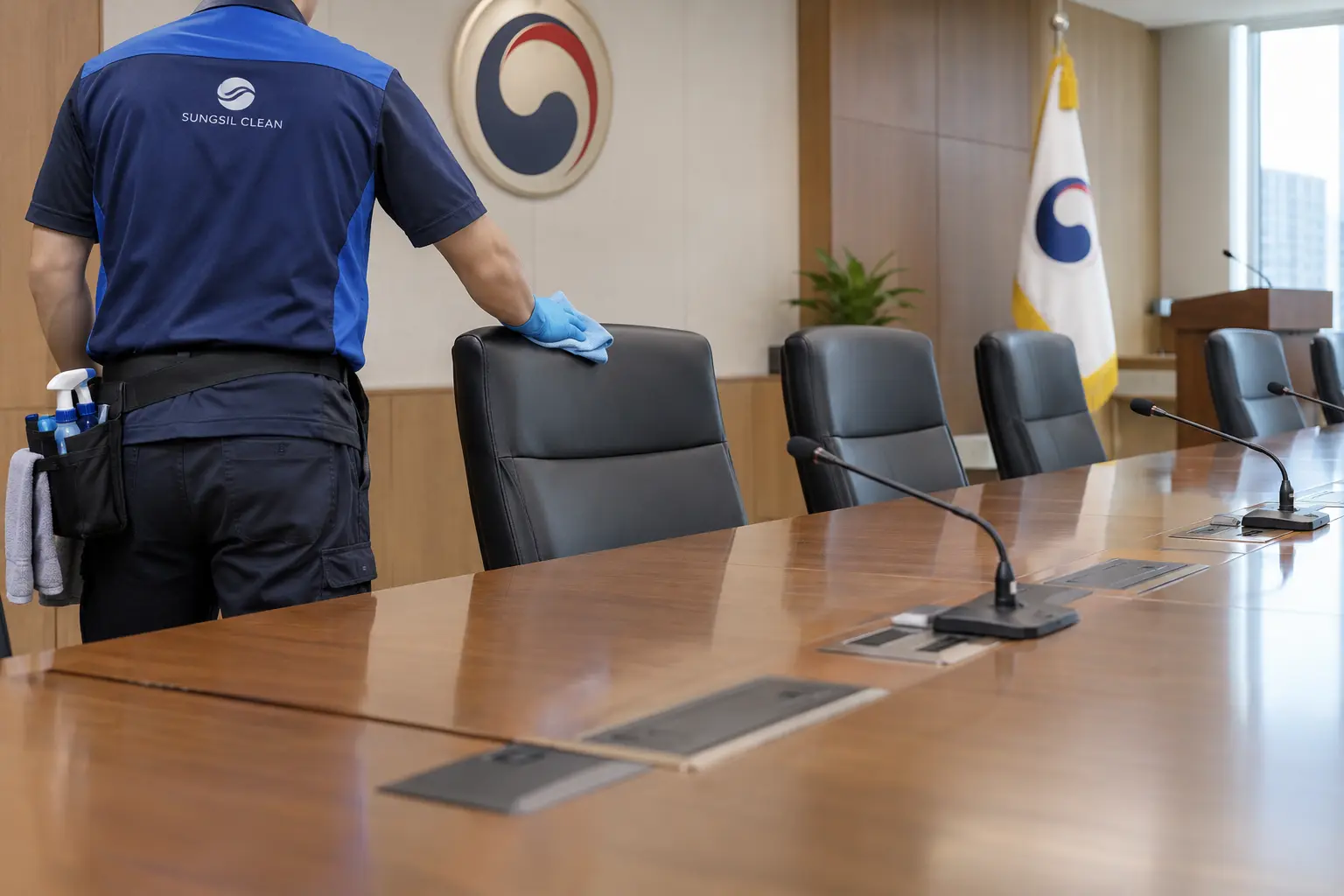 의왕 관공서청소 회의실 테이블과 공용 집기 관리